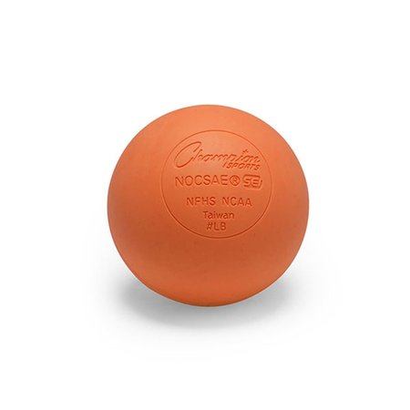 CHAMPION SPORTS 2.5 in. Official Lacrosse Ball&#44; Orange LBONOCSAE